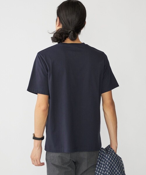 SHIPS（シップス）の「SHIPS:〈抗菌加工〉コットン クルーネック Tシャツ（Tシャツ/カットソー・メンズ・ホワイト/ブラック/ネイビー・LARGE/MEDIUM/SMALL/X-LARGE）」の12枚目の写真