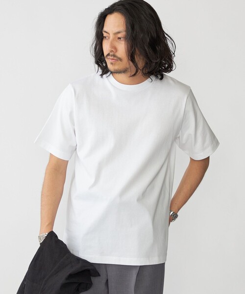 SHIPS（シップス）の「SHIPS:〈抗菌加工〉コットン クルーネック Tシャツ（Tシャツ/カットソー・メンズ・ホワイト/ブラック/ネイビー・LARGE/MEDIUM/SMALL/X-LARGE）」の14枚目の写真