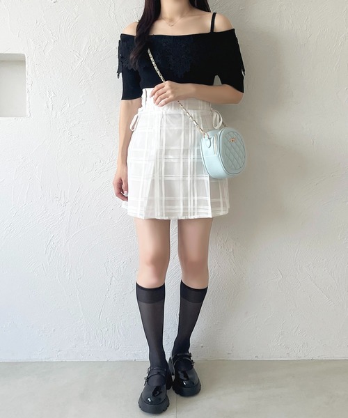 apres jour(アプレジュール)の「レースオフショルニットプルオーバー【ZOZOTOWN限定アイテム】(ニット/セーター・レディース・ラベンダー/オフホワイト/ブラック・X-LARGE/フリー)」の18枚目の写真