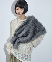 ARMANI COLLEZIONI】エコファーショール
