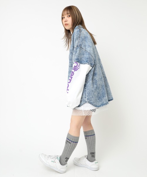 RNA(アールエヌエー)の「E5036 ラインハイソックス(ソックス/靴下・レディース・ホワイト/ブラック/アイボリー/杢グレー・FREE)」の7枚目の写真
