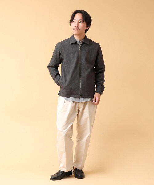 NOLLEY’S(ノーリーズ)の「《吸水速乾》SMART TECH ストレッチ ジップシャツジャケット 24AW(ブルゾン・メンズ・ベージュ/ネイビー/グレー・L/M/S)」の20枚目の写真