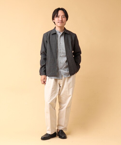 NOLLEY’S(ノーリーズ)の「《吸水速乾》SMART TECH ストレッチ ジップシャツジャケット 24AW(ブルゾン・メンズ・ベージュ/ネイビー/グレー・L/M/S)」の17枚目の写真