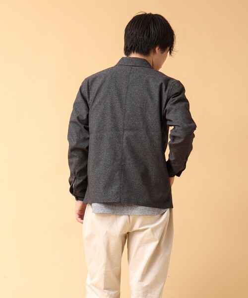 NOLLEY’S(ノーリーズ)の「《吸水速乾》SMART TECH ストレッチ ジップシャツジャケット 24AW(ブルゾン・メンズ・ベージュ/ネイビー/グレー・L/M/S)」の19枚目の写真