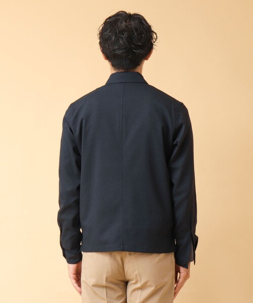 NOLLEY’S(ノーリーズ)の「《吸水速乾》SMART TECH ストレッチ ジップシャツジャケット 24AW(ブルゾン・メンズ・ベージュ/ネイビー/グレー・L/M/S)」の11枚目の写真