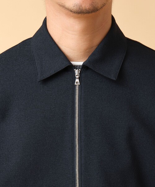 NOLLEY’S(ノーリーズ)の「《吸水速乾》SMART TECH ストレッチ ジップシャツジャケット 24AW(ブルゾン・メンズ・ベージュ/ネイビー/グレー・L/M/S)」の12枚目の写真
