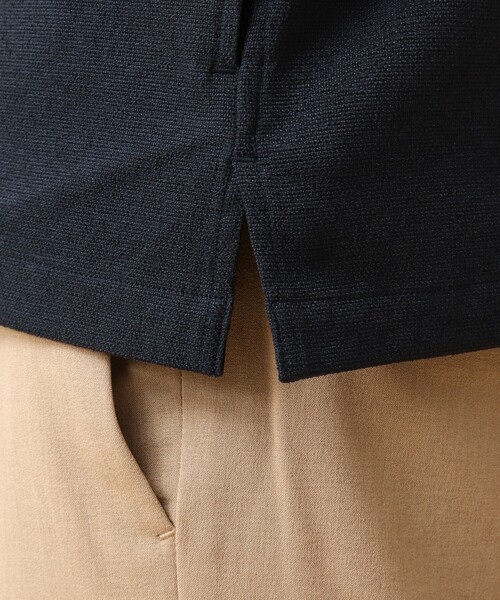 NOLLEY’S(ノーリーズ)の「《吸水速乾》SMART TECH ストレッチ ジップシャツジャケット 24AW(ブルゾン・メンズ・ベージュ/ネイビー/グレー・L/M/S)」の5枚目の写真
