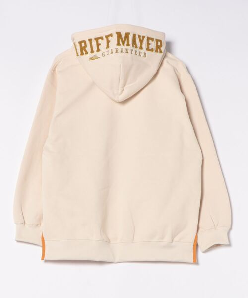 KRIFF MAYER Lady's Collection(クリフメイヤーレディースコレクション)の「裏起毛ゆるパーカー(フードロゴ)(パーカー・レディース・ピンク/カラフル/チャコール/オレンジ/ネイビー/ナチュラル/グレー/カーキ・MEDIUM/LARGE)」の10枚目の写真