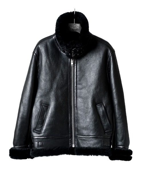 BOMBER(ボンバー)B-3 リアルムートン ボンバージャケット
