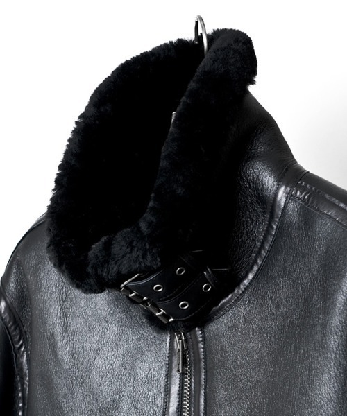 BOMBER(ボンバー)B-3 リアルムートン ボンバージャケット