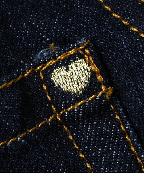 apres les cours（アプレレクール）の「ビッグカラーデニムジャケット（デニムジャケット・キッズ・インディゴブルー・90/100/110/120/130/140）」の6枚目の写真