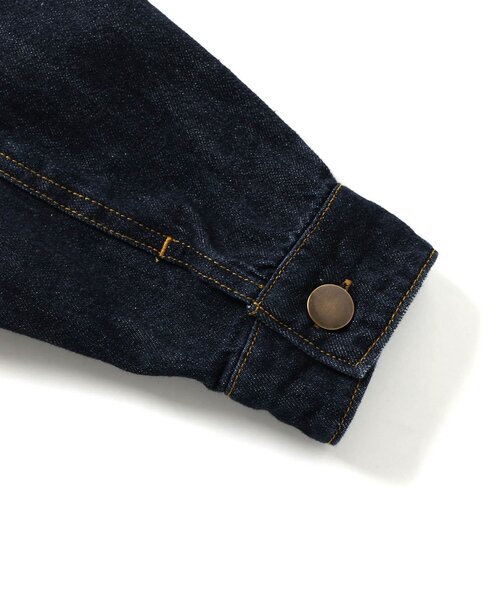 apres les cours（アプレレクール）の「ビッグカラーデニムジャケット（デニムジャケット・キッズ・インディゴブルー・90/100/110/120/130/140）」の8枚目の写真