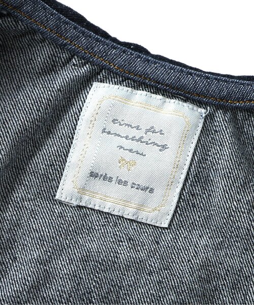 apres les cours（アプレレクール）の「ビッグカラーデニムジャケット（デニムジャケット・キッズ・インディゴブルー・90/100/110/120/130/140）」の11枚目の写真
