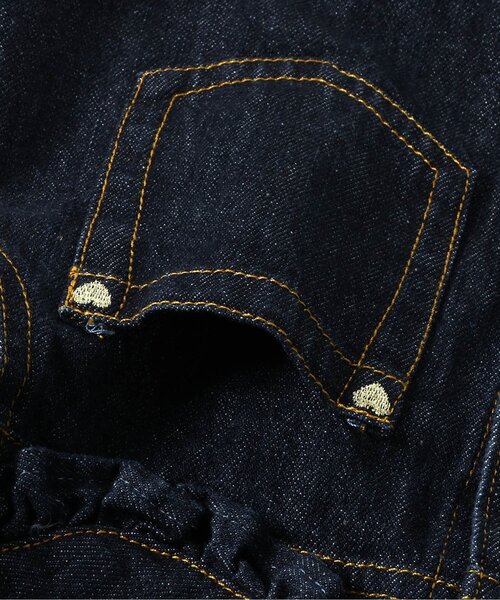 apres les cours（アプレレクール）の「ビッグカラーデニムジャケット（デニムジャケット・キッズ・インディゴブルー・90/100/110/120/130/140）」の12枚目の写真