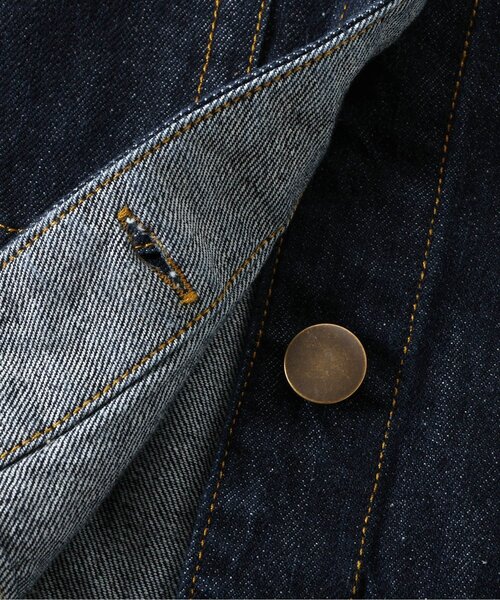 apres les cours（アプレレクール）の「ビッグカラーデニムジャケット（デニムジャケット・キッズ・インディゴブルー・90/100/110/120/130/140）」の15枚目の写真