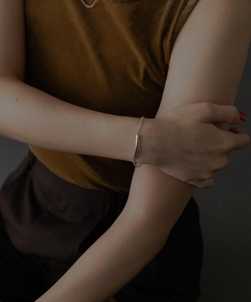 SMELLY（スメリー）の「SMELLY so’　bar combination bracelet（ブレスレット・レディース・シルバー・-）」の3枚目の写真