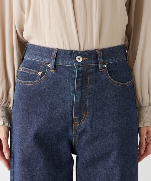 Petit Honfleur(プチオンフルール)の「ラメ入りバギーデニムパンツ(デニムパンツ・レディース・ネイビー/ブラック・64/67)」の15枚目の写真