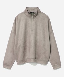 HARE | SOFTフェイクスウェードハーフZIPプルオーバー(HARE)(スウェット)