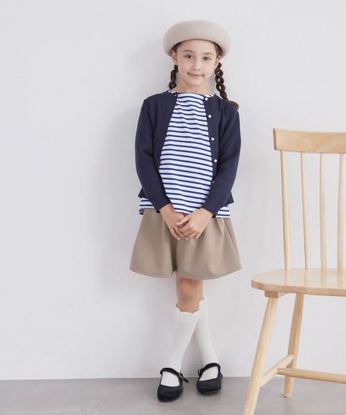 ROPE' PICNIC（ロペピクニック）の「【KIDS】キュロットパンツ/リンクコーデ・WEB限定サイズ:110cm（その他パンツ・キッズ・ベージュ/チャコールグレー・110/120/130/140/150）」の12枚目の写真