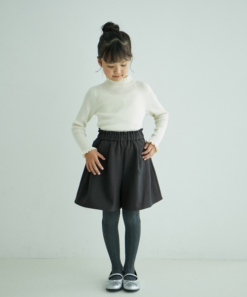 ROPE' PICNIC（ロペピクニック）の「【KIDS】キュロットパンツ/リンクコーデ・WEB限定サイズ:110cm（その他パンツ・キッズ・ベージュ/チャコールグレー・110/120/130/140/150）」の17枚目の写真