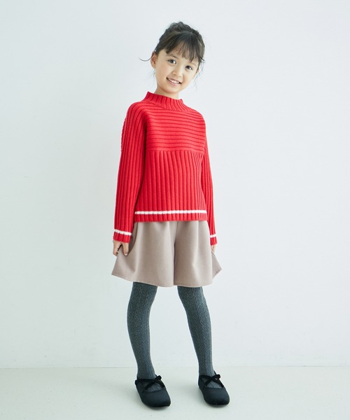 ROPE' PICNIC（ロペピクニック）の「【KIDS】キュロットパンツ/リンクコーデ・WEB限定サイズ:110cm（その他パンツ・キッズ・ベージュ/チャコールグレー・110/120/130/140/150）」の22枚目の写真
