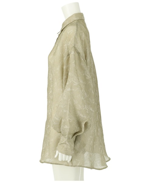 Settimissimo（セッティミッシモ）の「ニュアンスパターンシアーオーバーシャツ（シャツ/ブラウス・レディース・オフホワイト/イエロー・FREE）」の21枚目の写真