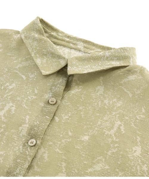 Settimissimo（セッティミッシモ）の「ニュアンスパターンシアーオーバーシャツ（シャツ/ブラウス・レディース・オフホワイト/イエロー・FREE）」の22枚目の写真