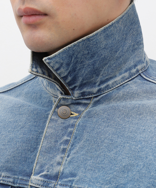 Maison Margiela（メゾンマルジェラ）の「Maison Margiela(メゾン マルジェラ) Denim 2nd type Trucker S50AM0628/S30561（デニムジャケット・メンズ・ブルー系その他・52/50）」の9枚目の写真