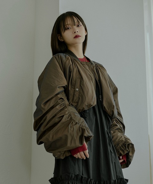 Ezick（エジック）の「Volume sleeve short MA-1（MA-1）」 - WEAR
