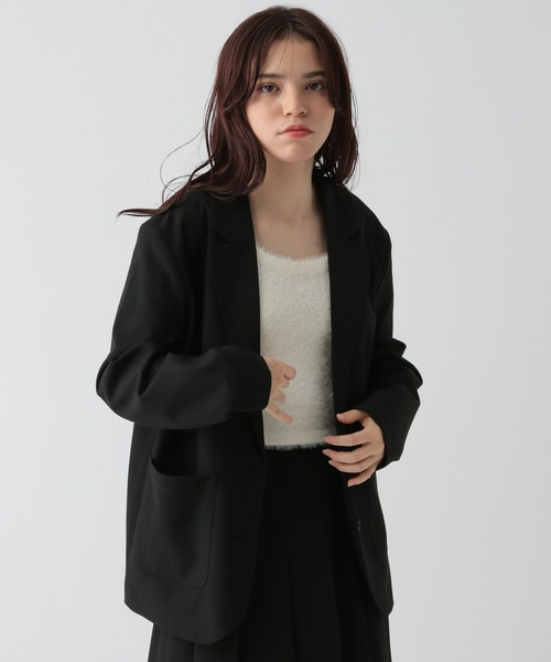 GLOBAL WORK(グローバルワーク)の「大人見えジャケット/AND YUA ANY/115791(テーラードジャケット・キッズ・ブラック/チャコールグレー・FREE)」の14枚目の写真