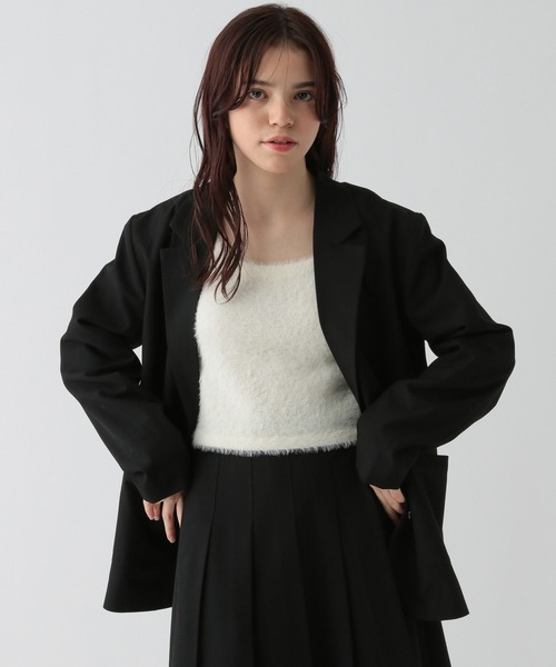 GLOBAL WORK(グローバルワーク)の「大人見えジャケット/AND YUA ANY/115791(テーラードジャケット・キッズ・ブラック/チャコールグレー・FREE)」の15枚目の写真