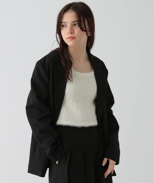 GLOBAL WORK(グローバルワーク)の「大人見えジャケット/AND YUA ANY/115791(テーラードジャケット・キッズ・ブラック/チャコールグレー・FREE)」の16枚目の写真