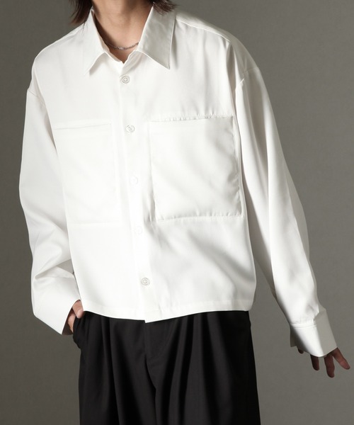 welise/ウェライズ】リッチドレープスムース ビッグポケット 長袖