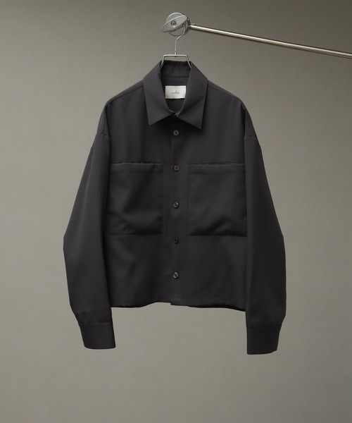 welise/ウェライズ】リッチドレープスムース ビッグポケット 長袖