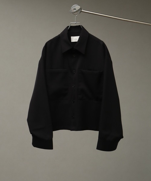 welise/ウェライズ】リッチドレープスムース ビッグポケット 長袖