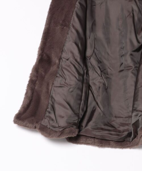 LE GLAZIK（ルグラジック）の「LE GLAZIK LG-S0260ECF OVER SHIRTS COAT（ダウンジャケット/コート・レディース・カーキ系/ダークブラウン系・36）」の4枚目の写真