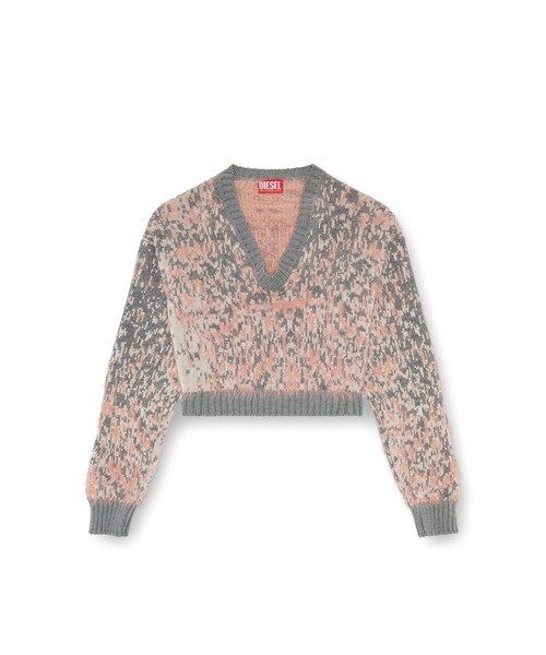 DIESEL(ディーゼル)の「レディース ニット Vネック(ニット/セーター・レディース・ピンク系その他・SMALL/MEDIUM/X-SMALL/LARGE)」の6枚目の写真