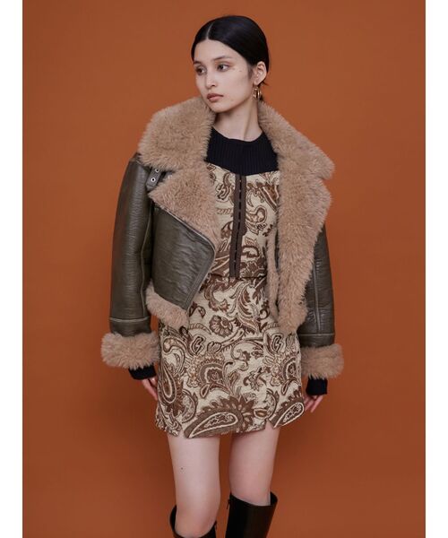 MURUA（ムルーア）の「ジャガードビスチェ（キャミソール・レディース・アイボリー/ブラック・FREE）」の9枚目の写真