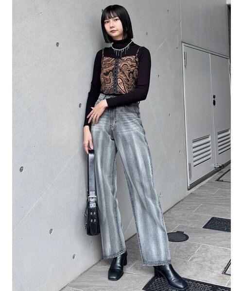 MURUA（ムルーア）の「ジャガードビスチェ（キャミソール・レディース・アイボリー/ブラック・FREE）」の14枚目の写真