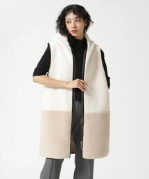 Risley（リズレー）の「Risley/リズレー/バイカラーボアベスト