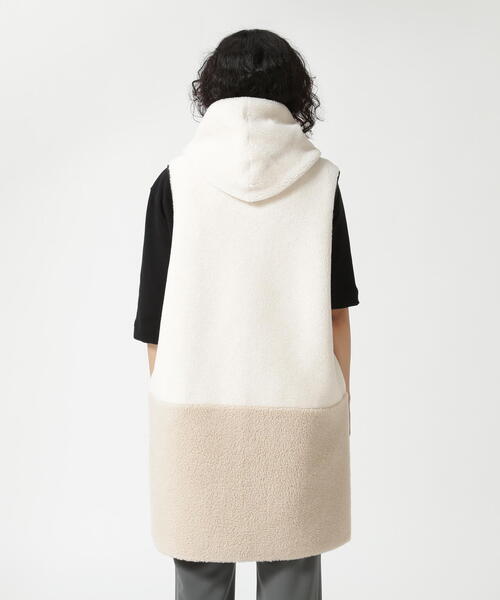 Risley リズレー バイカラーボアベスト Risley（リズレー）の「Risley/リズレー/バイカラーボアベスト（ベスト