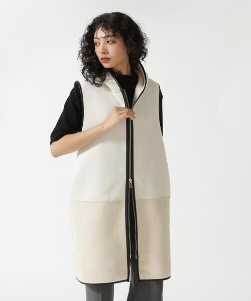 Risley リズレー バイカラーボアベスト Risley（リズレー）の「Risley/リズレー/バイカラーボアベスト（ベスト
