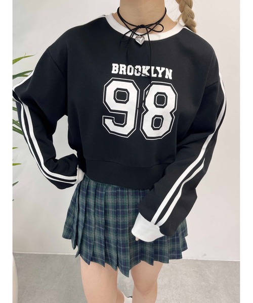 PHILLY（フィリー）の「【PHIILY】2ラインナンバリングスウェット（スウェット・レディース・ブラック/ホワイト/ネイビー・FREE）」の13枚目の写真