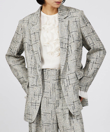 qualite | 【セットアップ対応可能】ツイードジャケット(テーラードジャケット)