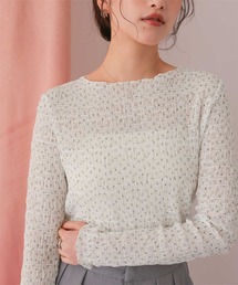 titivate（ティティベイト）の「シアーレーストップス（Tシャツ/カットソー）」