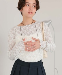 titivate（ティティベイト）の「シアーレーストップス（Tシャツ/カットソー）」