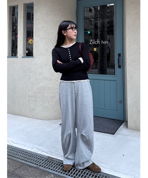 titivate（ティティベイト）の「シアーレーストップス（Tシャツ/カットソー・レディース・ブラック/アイボリー/オフホワイト/ホワイト系その他/クリーム/ブラック系その他・S/M/L）」の11枚目の写真