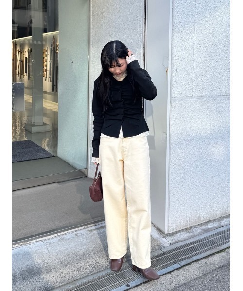 titivate（ティティベイト）の「シアーレーストップス（Tシャツ/カットソー・レディース・ブラック/アイボリー/オフホワイト/ホワイト系その他/クリーム/ブラック系その他・S/M/L）」の12枚目の写真