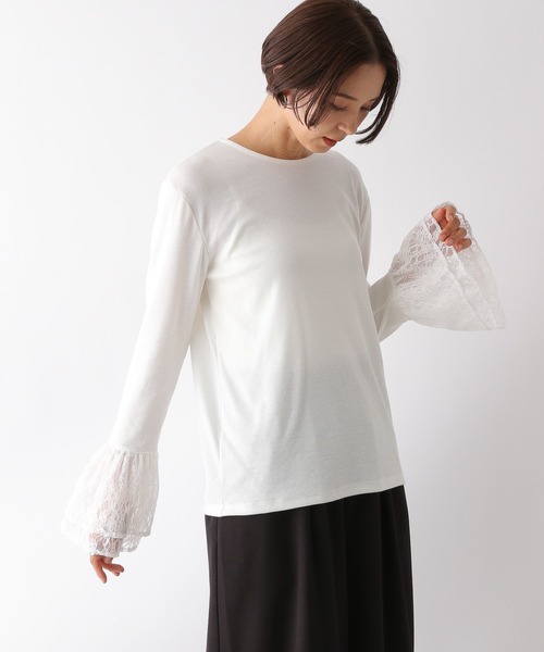 LEPSIM（レプシィム）の「袖アソート長袖レイヤード　151561（Tシャツ/カットソー・レディース・オフホワイト/ホワイト/ホワイト系その他・FREE）」の5枚目の写真