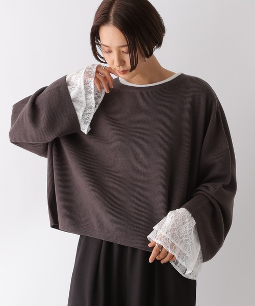 LEPSIM（レプシィム）の「袖アソート長袖レイヤード　151561（Tシャツ/カットソー・レディース・オフホワイト/ホワイト/ホワイト系その他・FREE）」の8枚目の写真